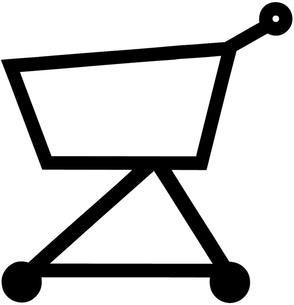 Shopping basket symbol vinyl sticker. Customize on line. Sales and Shopping 084-0248